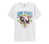 cotton division Pink Floyd Pig Poster MEPIFLRTS108 - Camiseta para Hombre, Color Blanco, Talla M, Blanco, M