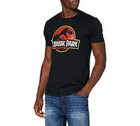 Cotton division T-Shirt Jurassic Park, Camiseta Hombre, Negro, M