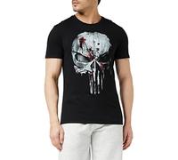 Cotton division T-Shirt Punisher, Camiseta Hombre, Negro, XXL