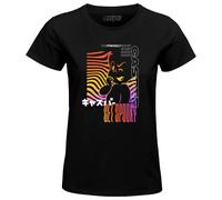 cotton division Wocaspmts001 Camiseta, Negro, S para Mujer