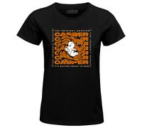 cotton division Wocaspmts002 Camiseta, Negro, M para Mujer