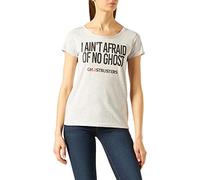 cotton division Woghosdts018 Camiseta, Blanco Melange, XL para Mujer
