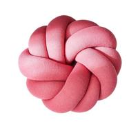 Cotton DIY Hand Knot Back Cushions Cozy Car Lumbar Pillow Home Decorative Sofa Seat Cushion Soft Office Rest Pillows(Red)