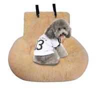 Cotton Dog Car Seat, Soft Detachable Dog Booster Seat, Travel Booster Seat for Small Dogs, Plush Dog Car Seat Bed Washable With Leash And Strap Fits Cars/Trucks/SUV/Pickup