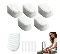 Cotton Filter Bag for Faucet, 50/100pcs Universal Cotton Filter Bags, Splash-Proof Filters Bags for Kitchen Sink & Bathrooms, Filters All the Scale,Sand,and Sediments (50pcs)
