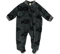 COTTON FISH - Pijama Manta una pieza en tejido suave. Mono Unisex. (6 Meses, GRIS MR.FISH-67031)