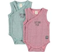 COTTON FISH - Set Bodies para Bebé. Estampados y Colores variados. Body cruzado tirantes con abertura delantera. Pack de 2 ud. 100% Algodón. (Scales, 4 años)