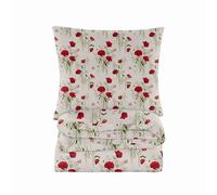 Cotton Market Ropa de cama de 220 x 200 cm - Ropa de cama de microfibra de algodón - Juego de ropa de cama de 3 piezas - funda nórdica de 220 x 200 cm y 2 fundas de almohada de 70 x 80 cm - Color