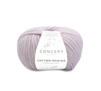 COTTON MERINO by Concept de Katia en ovillos de 50 gramos y 105 metros (144 - Lavanda)