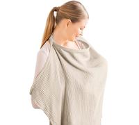 Cotton Nursing Cover Poncho Breastfeeding Cover 360 Degree Full Coverage