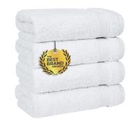 Cotton Paradise Toallas de Mano para baño, 100% algodón, Juego de Toallas de Mano turcas de 4 Piezas, Toallas Suaves y absorbentes, Toallas de Mano Blancas