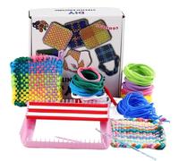 Cotton Potholder Loops-100% Heat-Resistant Weaving Refill Kit, 8 Vivid Rainbow Colors For 6-Inch Looms, Educational DIY Craft Supplies For Kids, School Projects & Home Decor