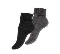 Cotton Prime - 2 pares de calcetines de alpaca, calcetines de lana, calcetines de invierno para mujer y hombre - Calcetines cálidos y acogedores para el hogar, 39-42