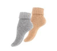 Cotton Prime - 2 pares de calcetines de alpaca, calcetines de lana, calcetines de invierno para mujer y hombre - Calcetines cálidos y acogedores para el hogar, 39-42