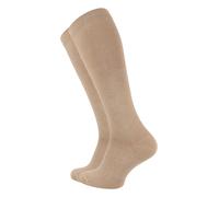 VCA Medias de compresión (2 pares) para mujer y hombre, color negro, antracita, beige, azul marino, beige, 35-38