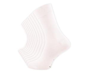 Cotton Prime Calcetines hombre mujer de bambú viscosa 10 pares, calcetines unisex Business Classic de bambú, suaves y transpirables, color negro blanco multicolor, 35-38 39-42 43-46, 10x blanco, 35-38