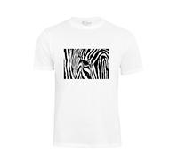 Cotton Prime Camiseta 'Black & White Zebra Eye' negro / blanco XXL negro / blanco