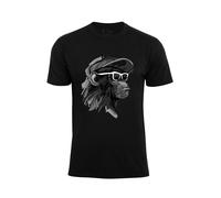Cotton Prime Camiseta 'Cool Monkey mit Brille' gris / negro / blanco XL gris / negro / blanco