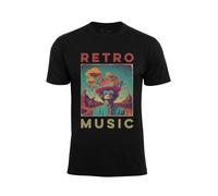 Cotton Prime Camiseta 'Retro Music ' umbra / petróleo / rojo vivo / negro L umbra / petróleo / rojo vivo / negro