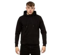 Cotton Prime Cómoda y elegante sudadera con capucha unisex para hombre y mujer, Negro , L