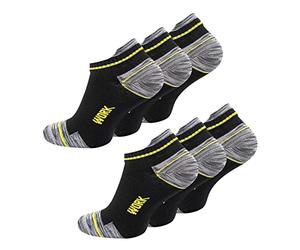 Cotton Prime Lot de 6 pares de calcetines de hombre para el trabajo y el ocio - calcetines de trabajo resistentes, 43-46