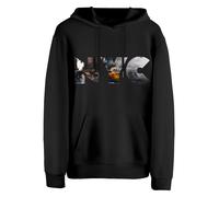 Cotton Prime Sudadera 'Skyline New York - Weltenbummler' gris / naranja / negro / blanco M gris / naranja / negro / blanco