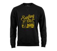 Cotton Prime Sudadera 'Surfing Time' amarillo / negro L amarillo / negro