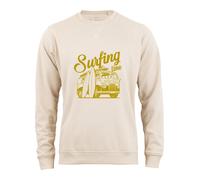 Cotton Prime Sudadera 'Surfing Time' beige claro / oliva XL beige claro / oliva