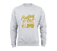 Cotton Prime Sudadera 'Surfing Time' oro / gris moteado L oro / gris moteado