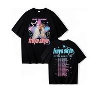 Cotton Pullover Short Sleeve Shirt Freya 2026 Tour T-Shirt Men Women Short Sleeve Round Neck Casual Shirt Hip Hop Street Fan T-Shirt XS-3XL-Black||x_s