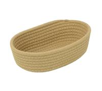 Cotton Rope Basket, Washable Woven Organizer Nursery Bins & Boxes, Handmade Laundry Storage Basket for Family Friends Colleagues, 11,81 x 6,69 x 3,54 pulgadas