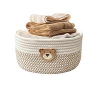 Cotton Rope Storage Basket - Decorative Shelf Storage Basket | Cotton Organizer Bin For Home, Birthday, Shower, Raffle, Fundraiser, Holiday Gift And Room Decor