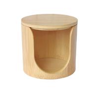 Cotton Round Holder - 10 x 10 x 9,5 cm Makeup Supplies Organizer | Makeup Cotton Pads Storage | for Women Ladies Wives Mothers Beauty Lovers Home Salon Apartment Dormitory Bathroom Bedroom Vanity