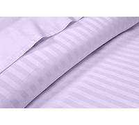 Cotton Sheets Set, Breathable & Cooling Sheets - Hotel Luxury Bed Sheets - Extra Soft- Easy Fit - 4 Piece Set - 600 Thread Count, Wrinkle Free - 32 CM Deep Pocket -Lavender Stripe, Double Size