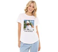 Cotton Soul Barbie Girl Boss Womens Fashion T Shirt, White, Small