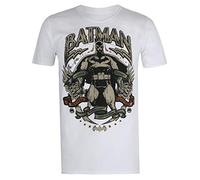Cotton Soul Batman DC Comics Gotham Hero - Camiseta para hombre, blanco, S