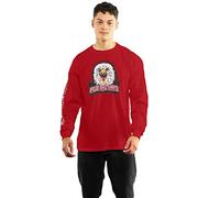 Cotton Soul Cobra Kai Eagle Fang Logo - Camiseta de manga larga para hombre, Rojo Cardenal, XXL