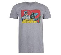 Cotton Soul DC Comics Batman Slap - Camiseta unisex, color gris jaspeado, gris, S