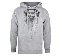 Cotton Soul DC Comics Superman Paint - Sudadera con capucha para hombre, color negro, gris, S