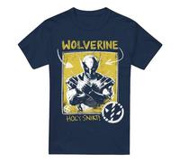 Cotton Soul Deadpool & Wolverine Holy Snikt Wolverine - Camiseta para hombre, color azul marino, azul marino, XL
