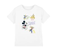 Cotton Soul Disney Mickey Graffiti - Camiseta para niños, color blanco, blanco, 7-8 años