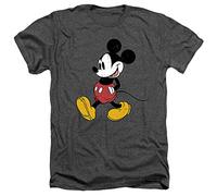 Cotton Soul Disney Mickey Mouse Classic Walk - Camiseta unisex, color carbón jaspeado, gris, S