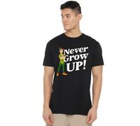 Cotton Soul Disney Peter Pan Never Grow Up - Camiseta para hombre, color negro, Negro , M