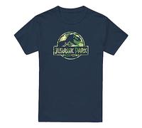 Cotton Soul Jurassic Park Camo Mens T Shirt, Navy, SML