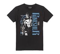 Cotton Soul Marvel Punisher Strut Mens T Shirt, Black, Med