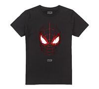 Cotton Soul Marvel Spiderman Miles Morales Glitched - Camiseta para hombre, color negro, Negro , XL