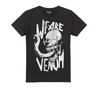 Cotton Soul Marvel Venom Tongues Mens T Shirt, Black, XLG
