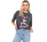 Cotton Soul Power Rangers Pink Ranger - Camiseta de gran tamaño para mujer, color carbón oscuro, Carbón oscuro., L