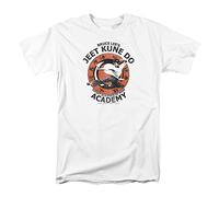 Cotton Soul Retro Films & Cult TV Collection - Camiseta para hombre, Blanco - Academia Bruce Lee, XXL