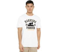 Cotton Soul The Office Hardcore Parkour - Camiseta para hombre, color blanco, blanco, L
